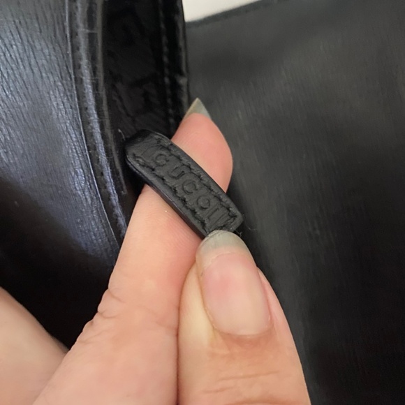 Vintage Black Leather Gucci Jackie with Flap - Picture 7 of 9